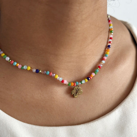 Hibiscus Necklace - Pop of color