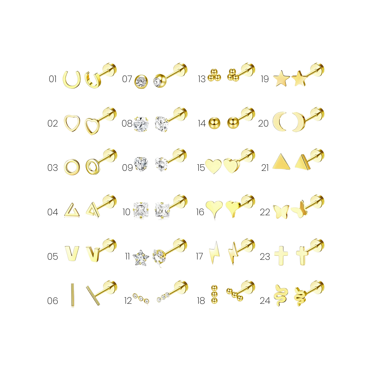 Piercings - Acero Inoxidable