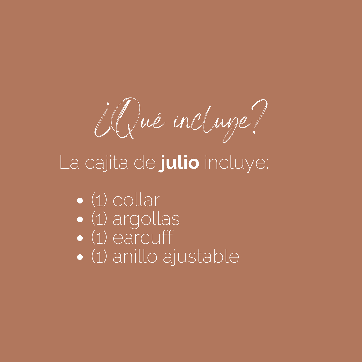 Monthly Treasure Box - Julio