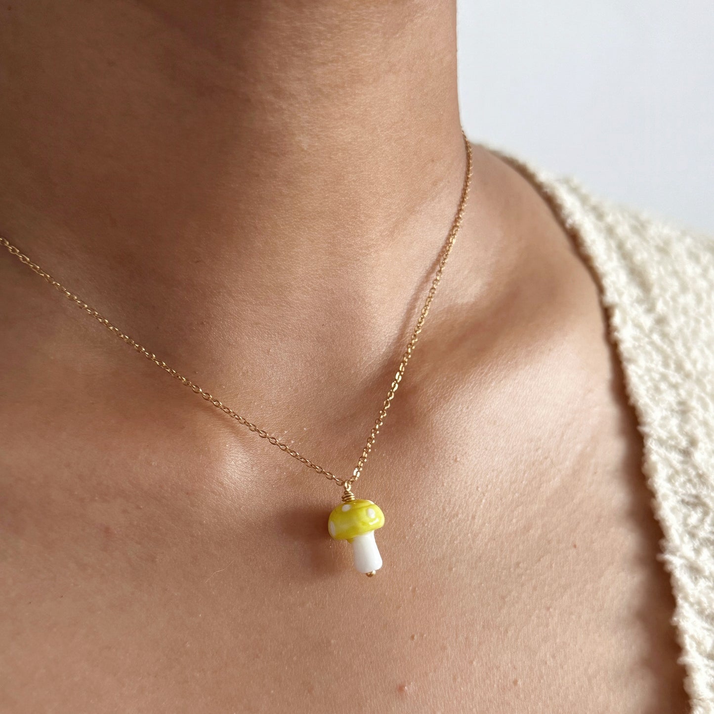Mushroom Necklace