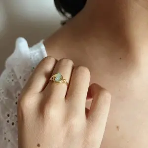 amazonita ring