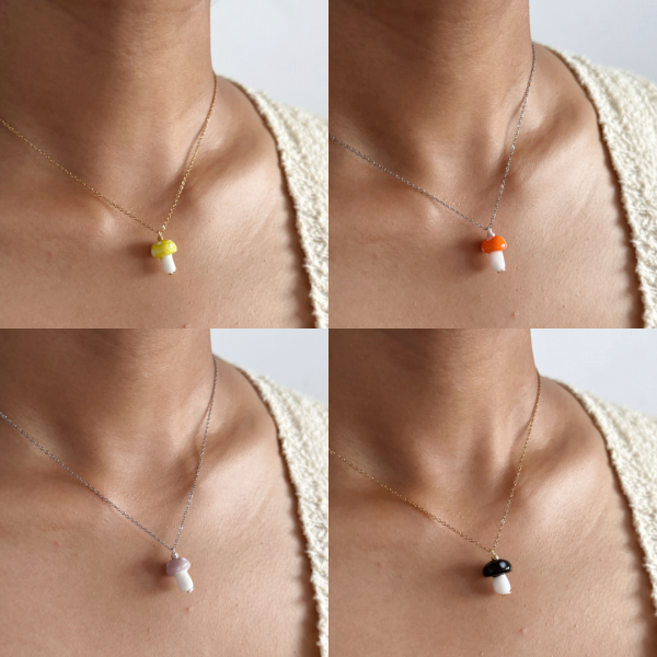Mushroom Necklace